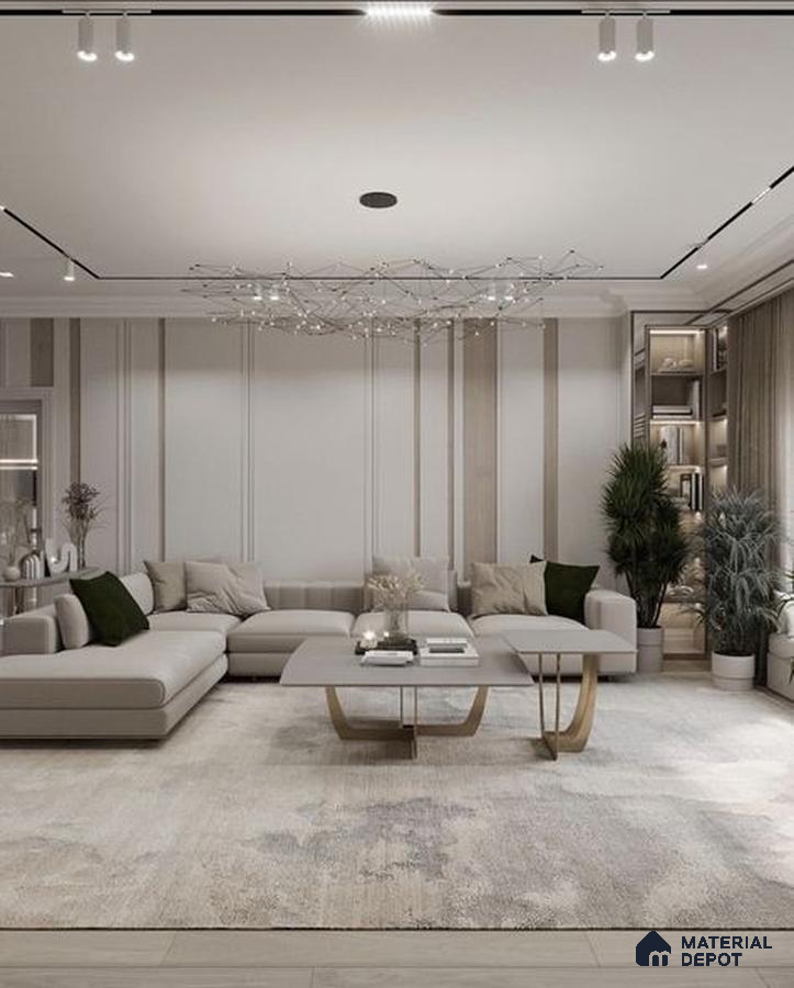 A kitchen with marble counter tops and stainless steel appliances on the wall, along with hanging lights hanging from the ceiling over the ceiling over the wall above it and white bathtub in a wooden floor next to a